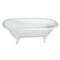 Aqua Eden Clawfoot Bathtubs, 71.63 L, 31.5 W, White, Cast Iron VCTDE7232NLW - alternate 1